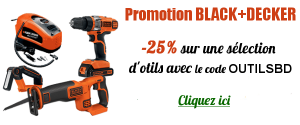 promotion 25% outils black+decker sur amazon